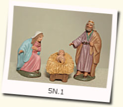 Nacimineto, Virgen, San José y Niño Jesús.-